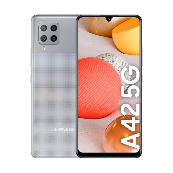 Samsung galaxy a42 gris móvil 5g dual sim 6.6'' hd+ octacore 128gb 4gb ram quadcam 48mp selfies 20mp