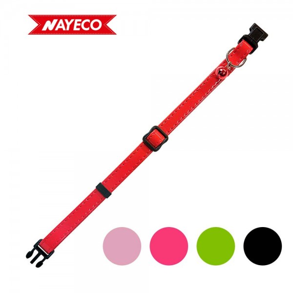 Collar para gato mac leather charol colores surtidos (pack 2 unidades)