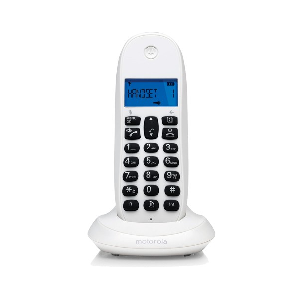 Motorola c1001cb+ blanco / teléfono inalámbrico