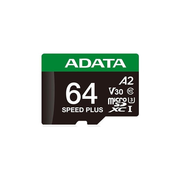 Adata speed plus microsdxc uhs-i 64gb u3 v30 a2